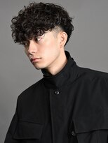 リップスヘアー 千葉(LIPPS hair)&nbsp;ツーブロ刈り上げ 波巻き スパイラル スペインカール