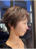 ショート×パーマ