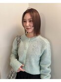 マロンベージュ＋ボブ　kaho