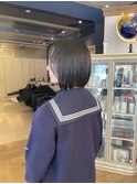 ぱつっとミニボブ