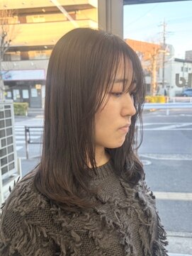 クローズ(cross-z) レイヤーカット/韓国/くびれ/小顔前髪/オリーブ/東川口/浦和美園