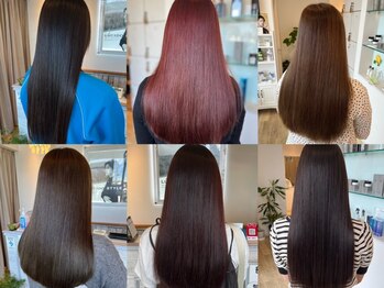 ルシードスタイル　ムースユイット(LUCIDO STYLE mousse8)の写真/真っ直ぐ過ぎない、柔らかく滑らかな指通りに感動…★ダメージを抑えながらキレイになりたい方必見＊