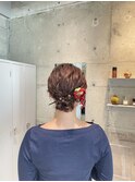 着物にもぴったり！大人シニヨンアレンジ/お団子ヘア