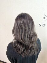 ヘアーアンドスパソシット(HAIR&SPA SOCIT)&nbsp;コントラストハイライト×ミディアムレイヤー