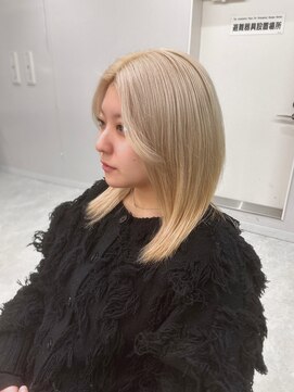 ジーナリア(Xena ria) 《衣織》ホワイトベージュ/ハイトーン/韓国ヘア