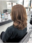 ★レイヤーカット イメチェン 美髪 ホワイトブロンド