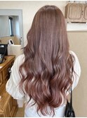 ハイライトカラーミルクティーベージュレイヤーカット