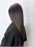 美髪おくれ毛韓国前髪カットヘアロング_ba550422