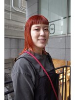 ナビッジ(NABIGE)&nbsp;オレンジヘアの、オン眉