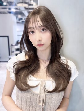 アルバム 池袋(ALBUM) 美髪顔周りレイヤーおくれ毛前髪カットロング_F0791