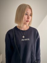 キオクエコ(KIOX eko) ハイトーンボブ/エフェクトブリーチ/リタッチ/髪質改善