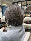 白髪ぼかしハイライト
