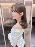 ミディアムレイヤーカット/レイヤー/顔周り/韓国/髪質改善/大宮