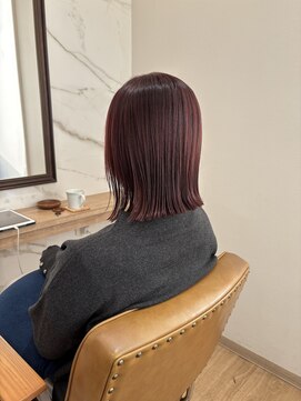 ラポールヘアー(rapport hair) wine red