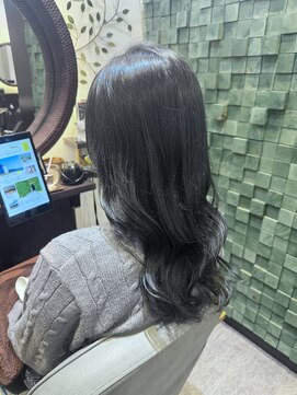 ルプス ヘアーアンドメイク(LUPUS HAIR&MAKE) ブリーチなしワンカラーブルーブラック10代/20代