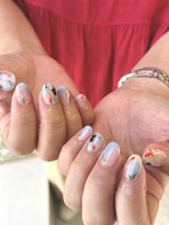 ラシェンテ 旧居留地(La Sente)&nbsp;夏ネイル　金魚アートネイル