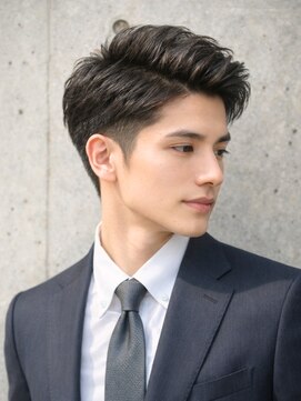 メンズ ルシードスタイル アウラ 松戸市五香(LUCIDO STYLE Aura) 就活社会人面接ビジネスマン清潔感立ち上げ前髪トレンディ