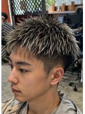短髪メッシュ