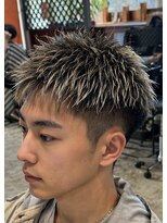 ジェットブラックキューサンロク(JET BLACK 936) 短髪メッシュ