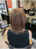 白髪ぼかしハイライト