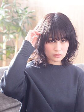 ニュートラル(neutral) 【neutral吉祥寺】　黒髪セミウェット外ハネボブ