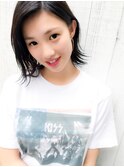 黒髪☆外ハネ☆ウエットボブ