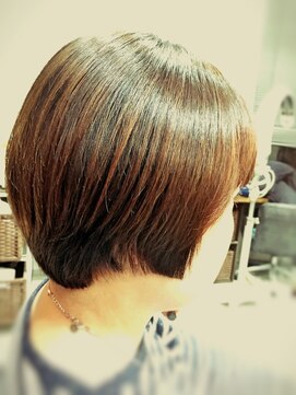 キャン 温品店(CAN) 【CAN】大人ショートボブ×オーガニックカラー×縮毛矯正