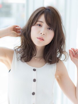 ノブ ヘアデザイン 戸塚店(NOB hairdesign) 〈NOB戸塚店〉mixコテ巻きプリカールひし形シルエット