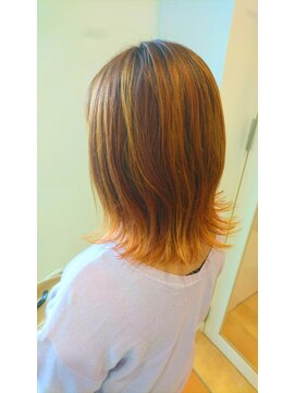 モリオ フロム ロンドン イオンモール 熊本店(morio FROM LONDON) 【morio熊本】オレンジハイライト.F