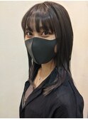 毛先パープルのハイトーングラデーション