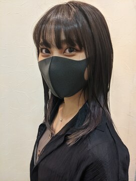 エッセンス(essence) 毛先パープルのハイトーングラデーション