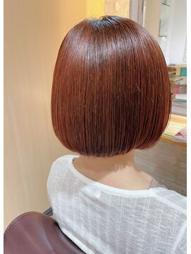 ネオリーブ チッタ 阿佐ヶ谷店(Neolive citta) カッパーレッドショートボブ
