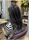 スモーキーグレージュ×バレイヤージュ【LODAT横浜】