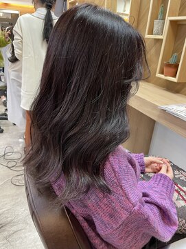 ヘア プロデュース キュオン(hair produce CUEON.) 艶髪ロング×バイオレットカラー