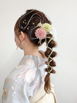 ベルクープス 天王寺店(Belle Coupes) 【BelleCoupes】足立美佐恵 卒業式袴着付けヘアセット