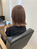 リュクスバトーバイトリコ 船橋南口店(Luxe BATEAU by tricot) ピンクベージュ外はねボブ/20代30代40代