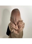 #ミルクティーカラー#ハイトーン#ロング