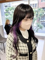 ファイブバイジエクト 堀江(FIVE by The Ect)&nbsp;インナーパープルカラー　ニュアンスカラー