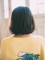 ヘアースペース ラ ルージュ(hair space LA ROUGE)&nbsp;切りっぱなしボブイヤリングカラー/暗色・暗め・黒髪