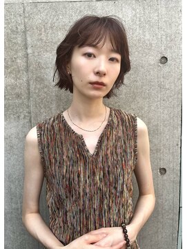 ノース イースト 高円寺店(north east) コンパクトボブ/ショートボブ/ボブ/ラベンダーブラウン/高円寺