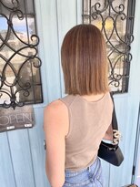 トムヘアーデザイン 香里園店(TOM HAIR DESIGN) タッセルボブ×ハイライト×水素