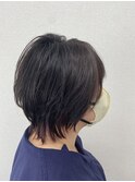 ノーブロー仕上げ/ヘアオイルでスタイリング