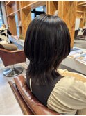 20代30代大人可愛いショートウルフアッシュベージュ韓国風