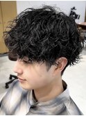 波巻きスパイラルパーマツイストスパイラルパーマメンズマッシュ