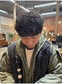 シャドウパーママッシュメンズパーママッシュパーマ眉毛カット