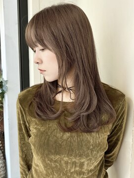 ローネス ギンザ(LONESS ginza) レイヤーカット/姫カットレイヤー/色素薄めカラー/くすみカラー