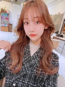 ヘアリゾート粋 リマ 銀座店(lima) ロングレイヤー/透明感カラー/モカベージュ