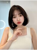 韓国bob_くびれヘアアプリコットオレンジ