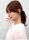 ★ナチュラルブラウン/顔まわりカット/韓国ヘア/小顔カット