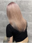 ピンクブロンド学割U24ケアブリーチ10代20代ベビーピンク渋谷
